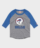 youth buffalo bills big helmet raglan