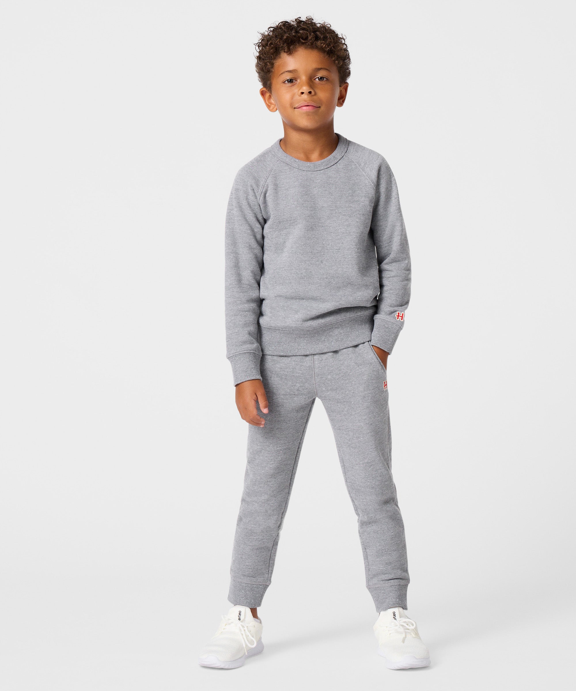 Youth Go-To Crewneck Grey