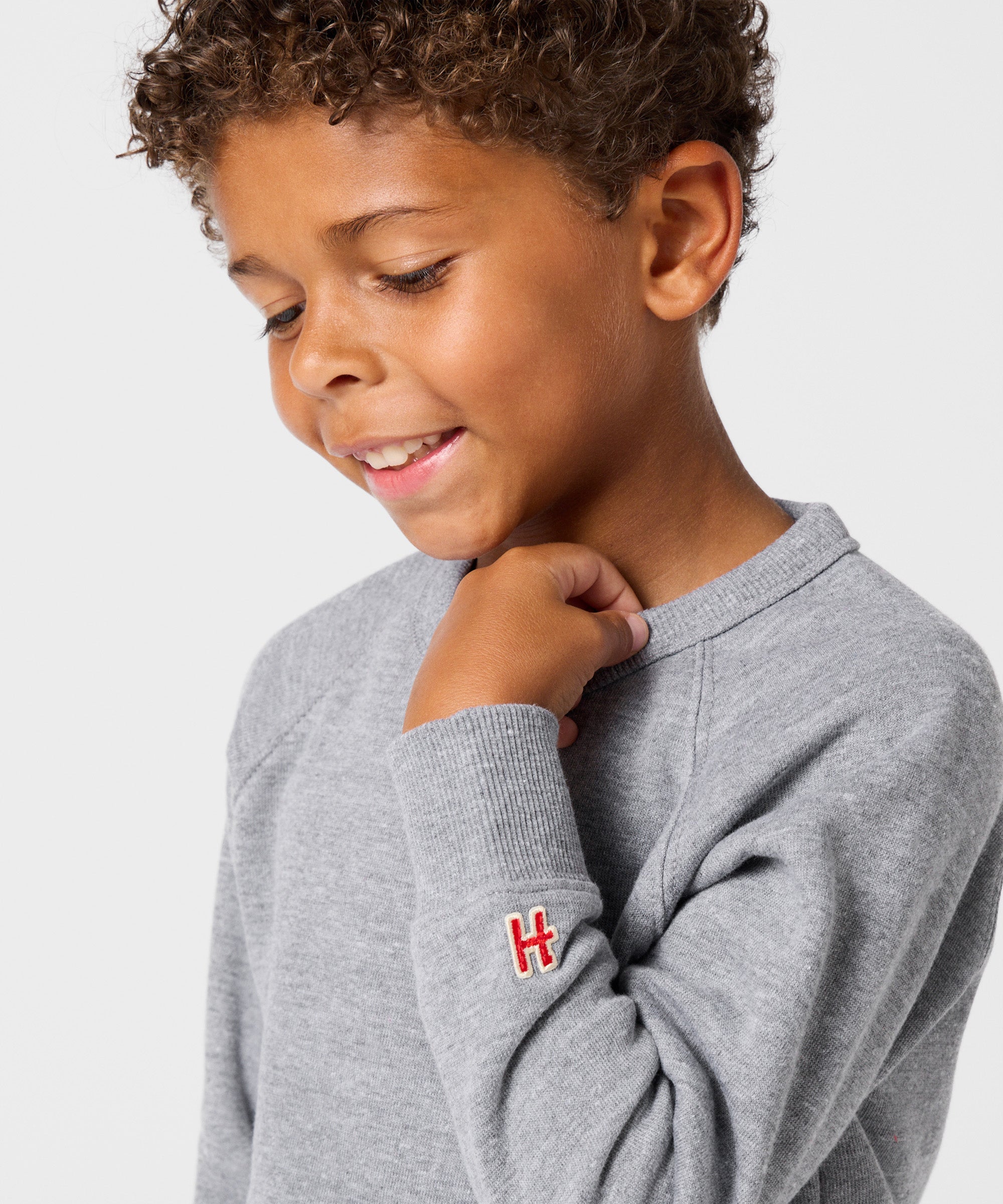 Youth Go-To Crewneck Grey
