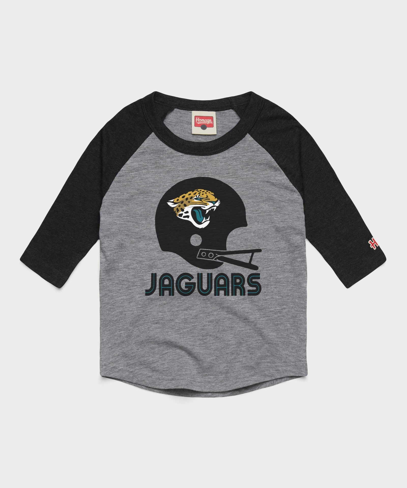 youth jacksonville jaguars big helmet raglan