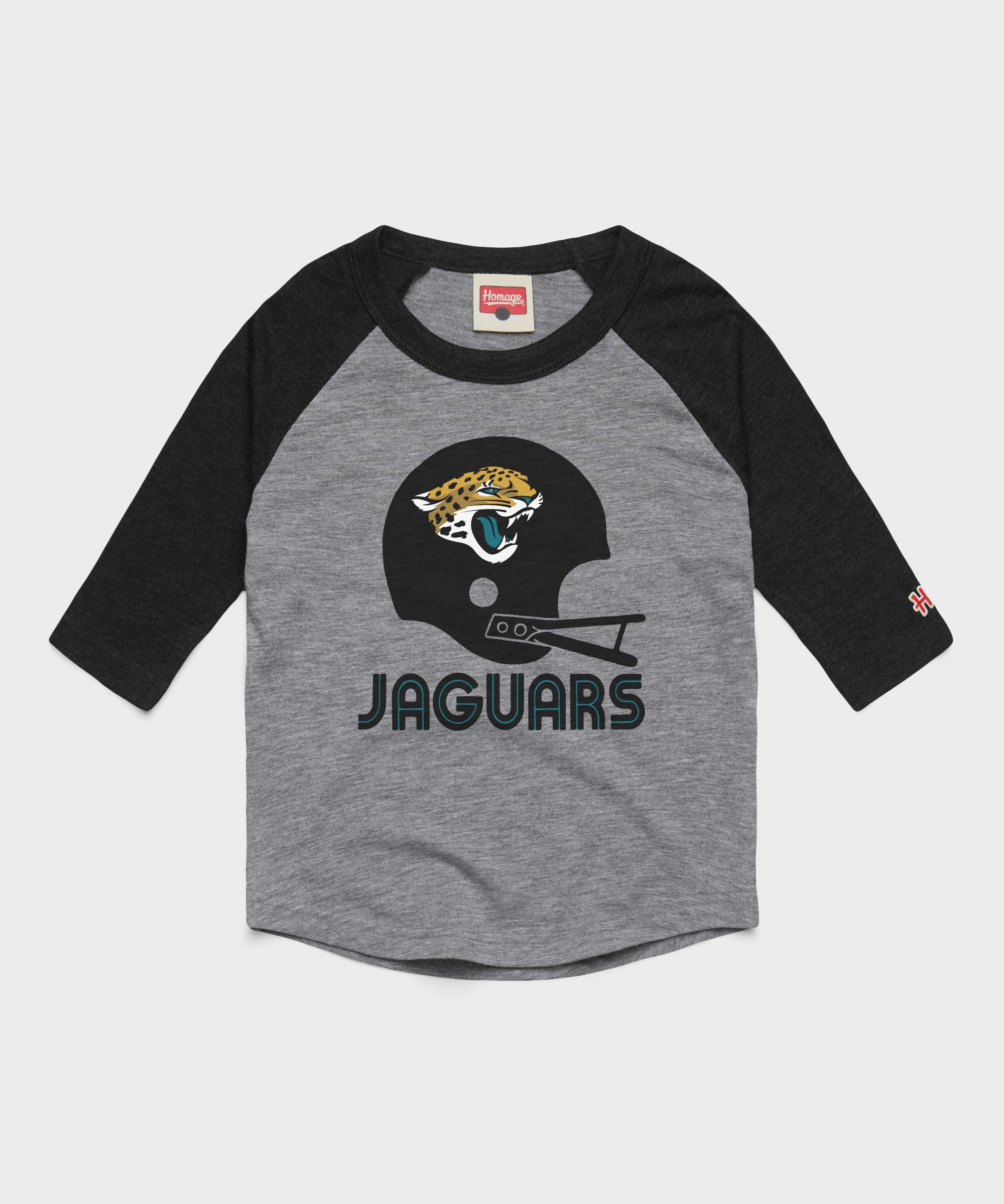 youth jacksonville jaguars big helmet raglan