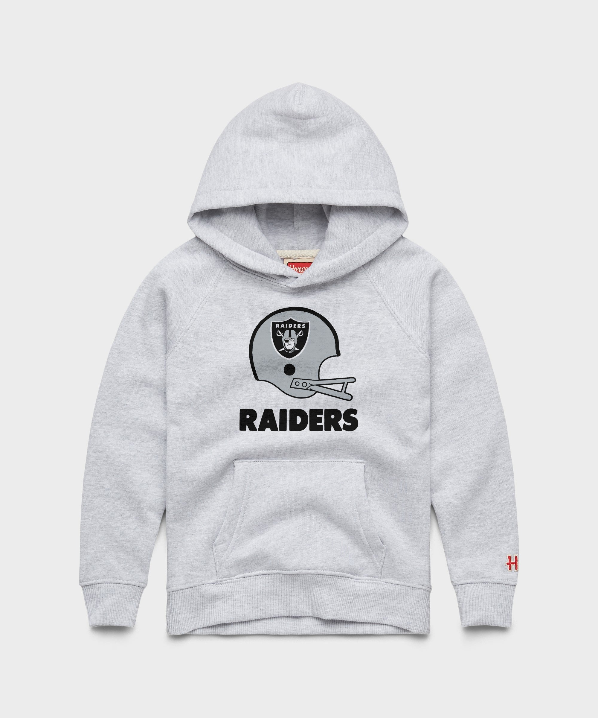 youth las vegas raiders big helmet hoodie