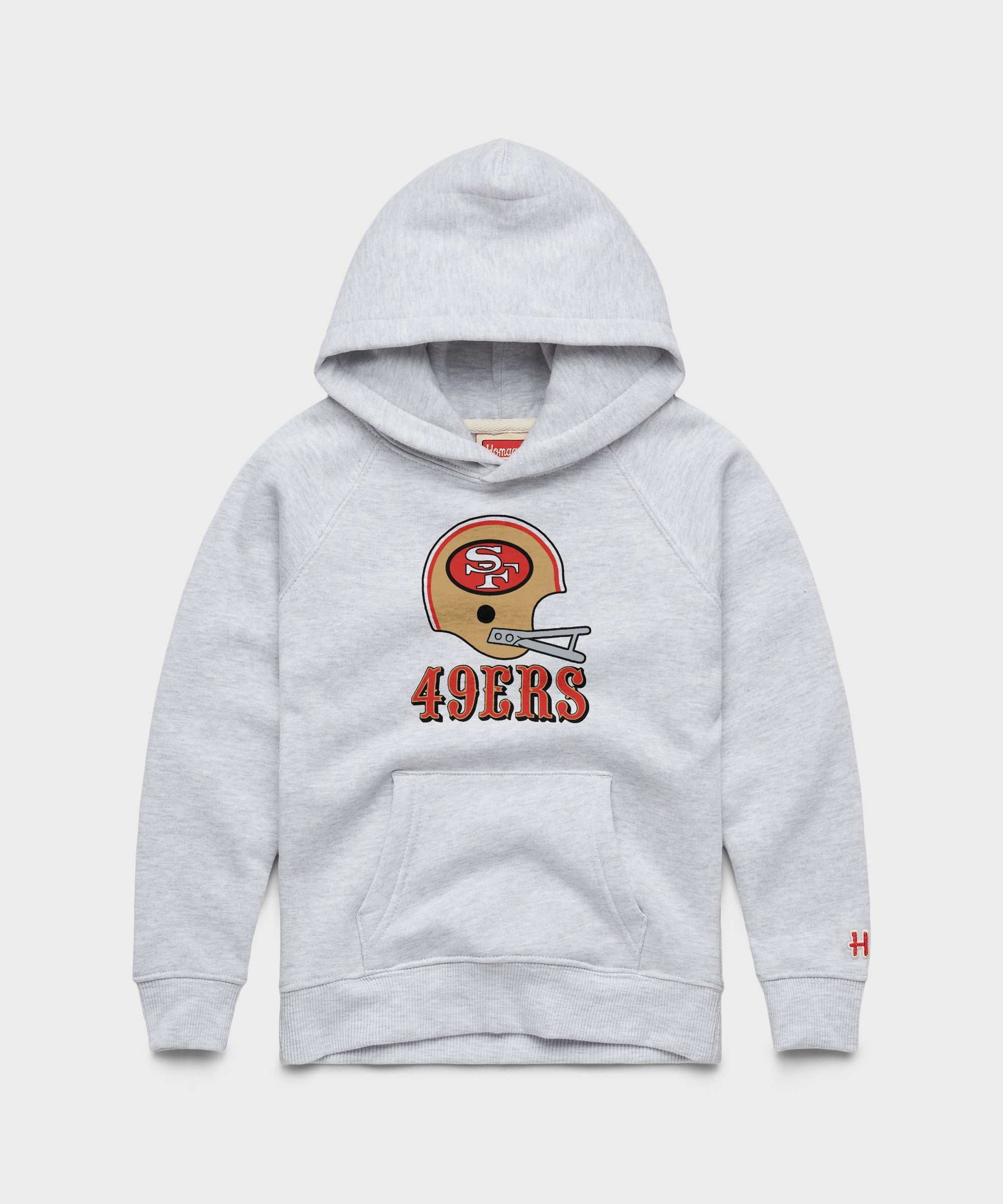 youth san francisco 49ers big helmet hoodie