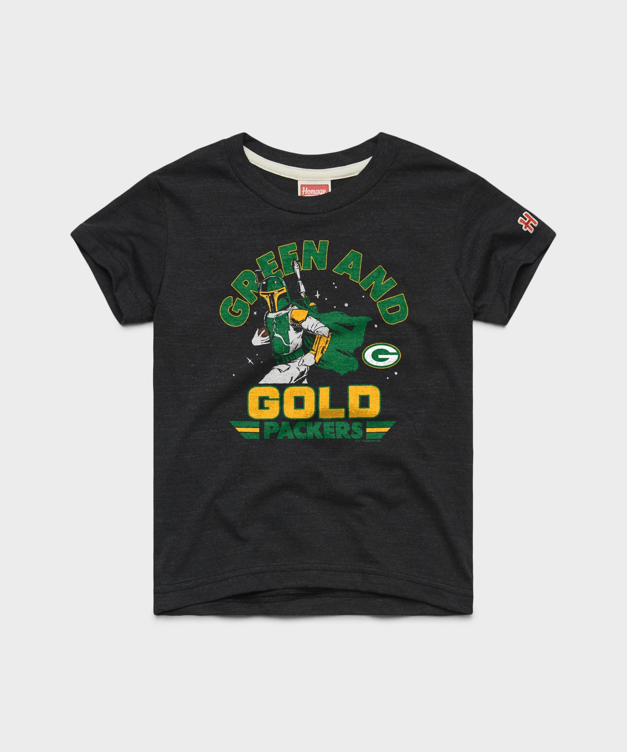 youth star wars x green bay packers dark side