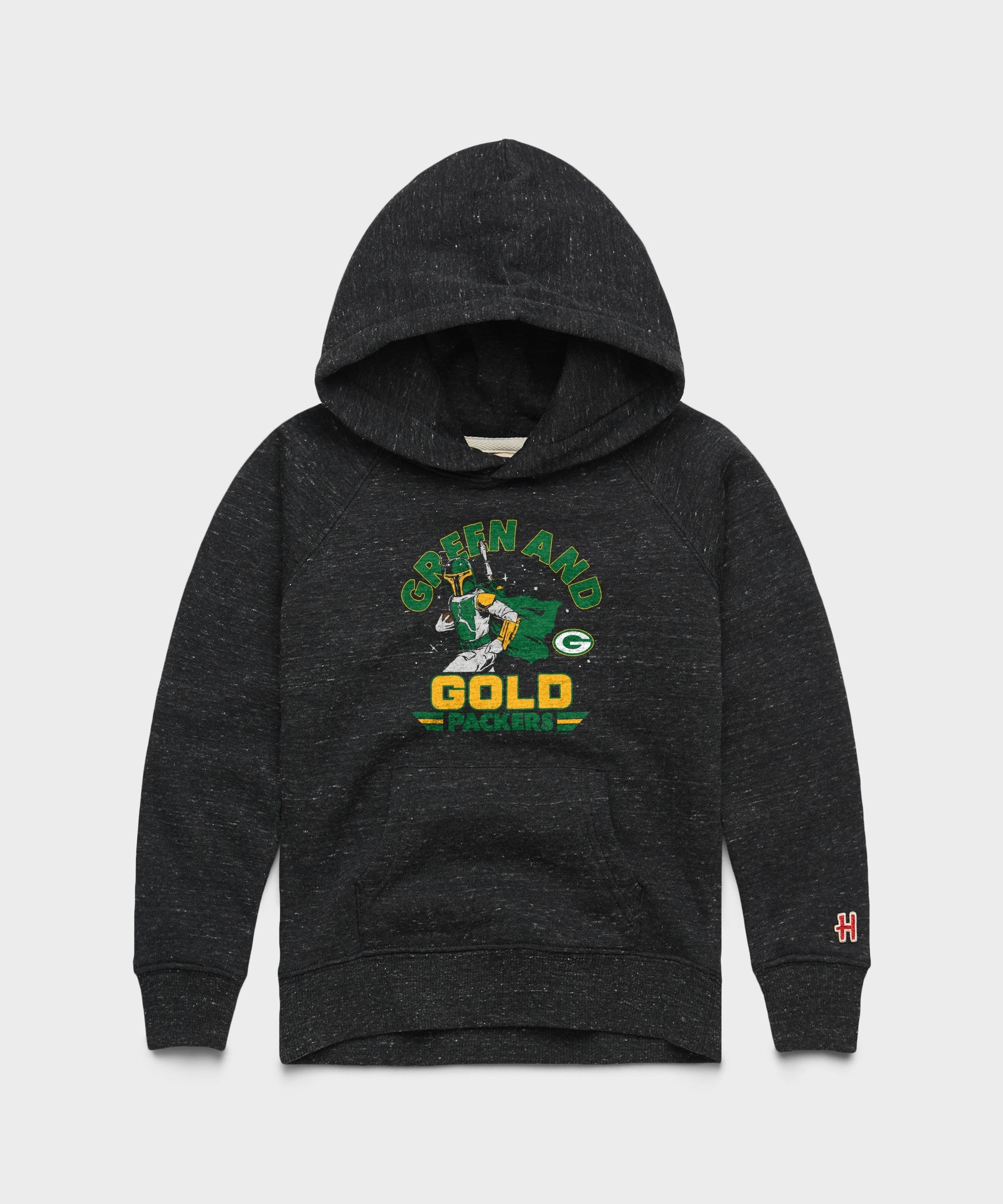 youth star wars x green bay packers dark side hoodie