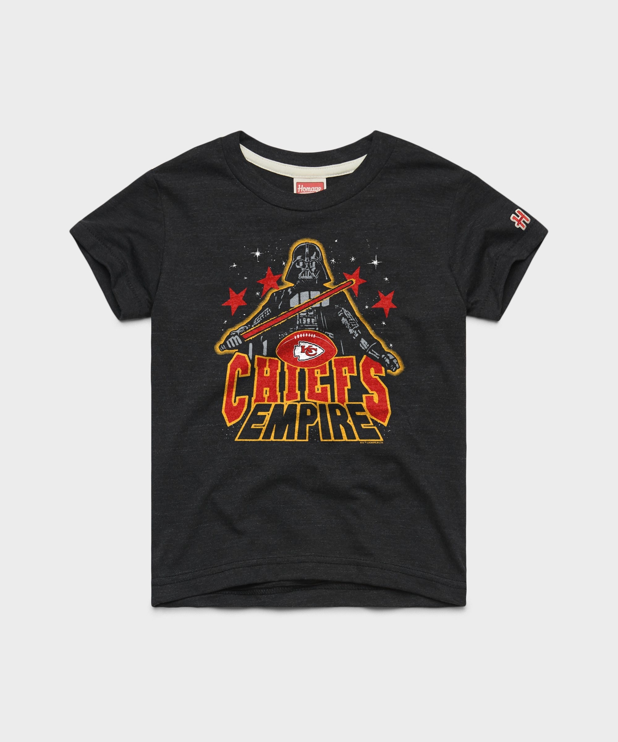 Youth Star Wars x Kansas City Chiefs Dark Side Charcoal