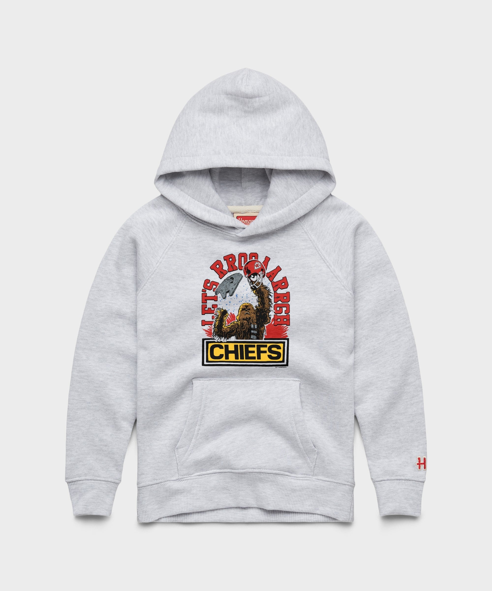youth star wars x kansas city chiefs light side hoodie