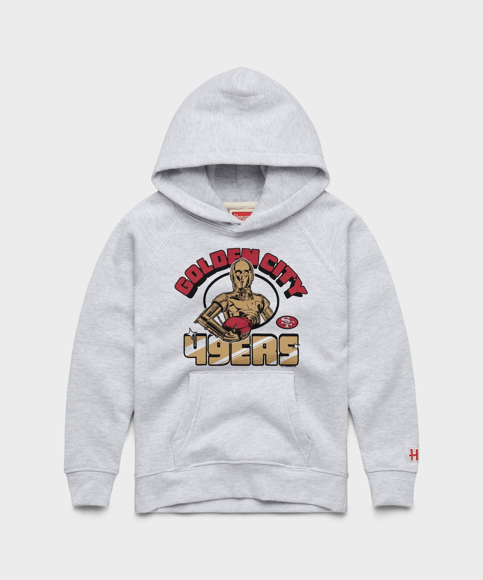 youth star wars x san francisco 49ers light side hoodie