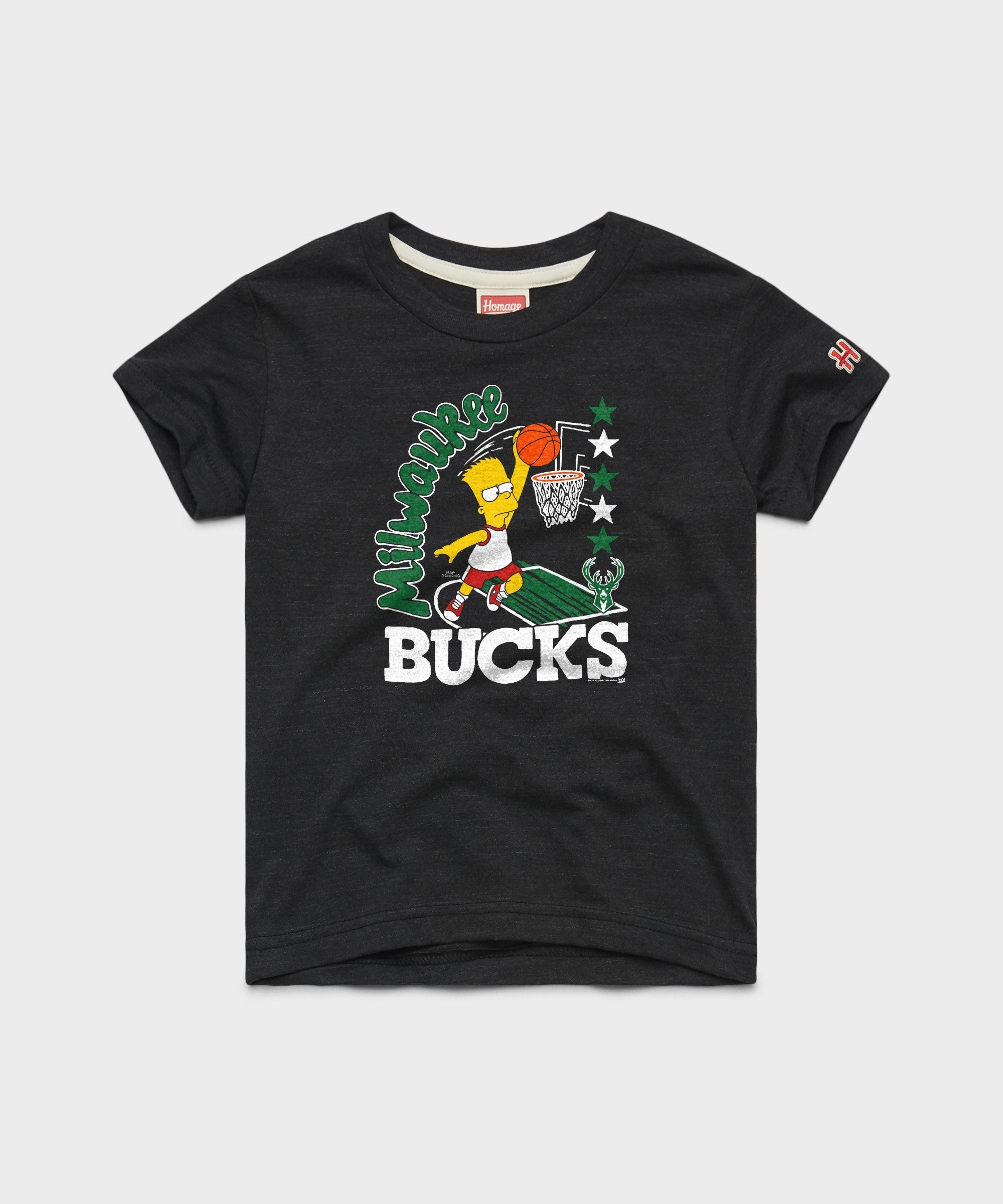 youth the simpsons bart x milwaukee bucks