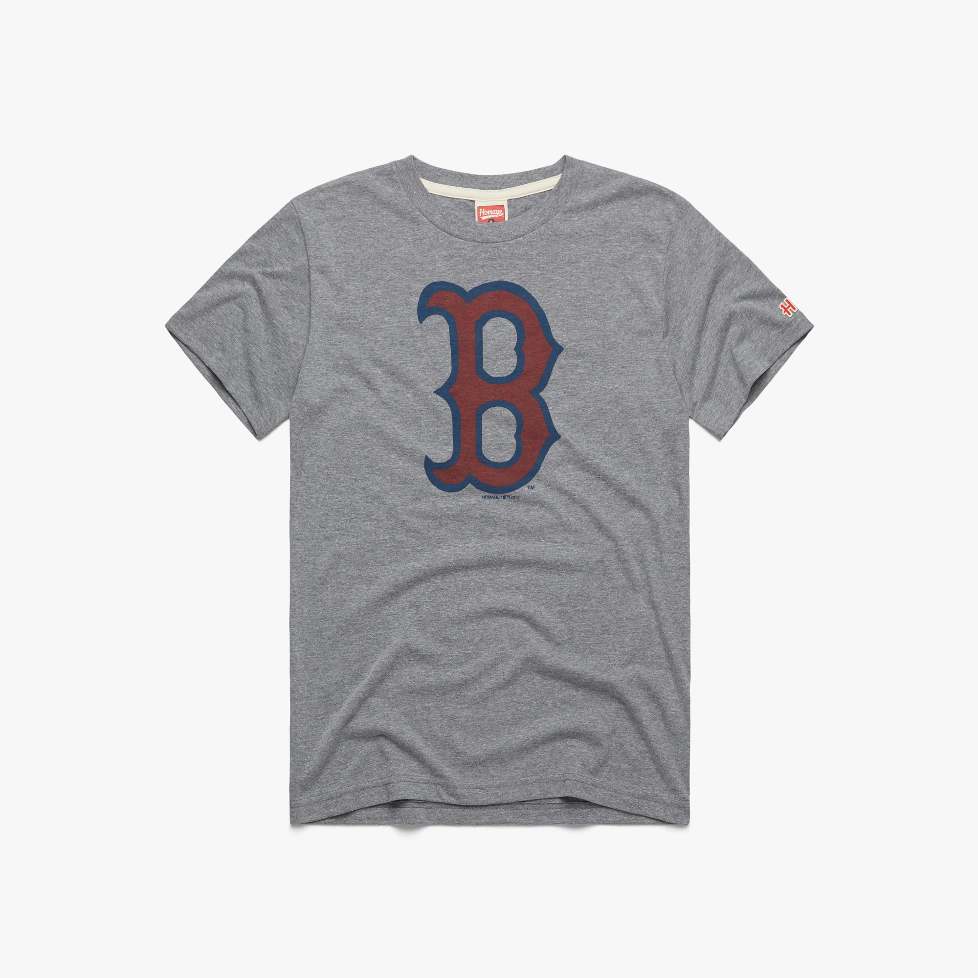 Men’s New Era Boston Red Sox Throwback Dark Grey Heather Pinstriped Jersey  Shirt