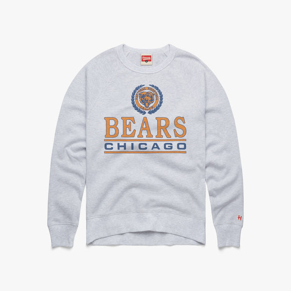 Chicago Bears Crest Crewneck | Retro Chicago Bears Sweatshirt – HOMAGE