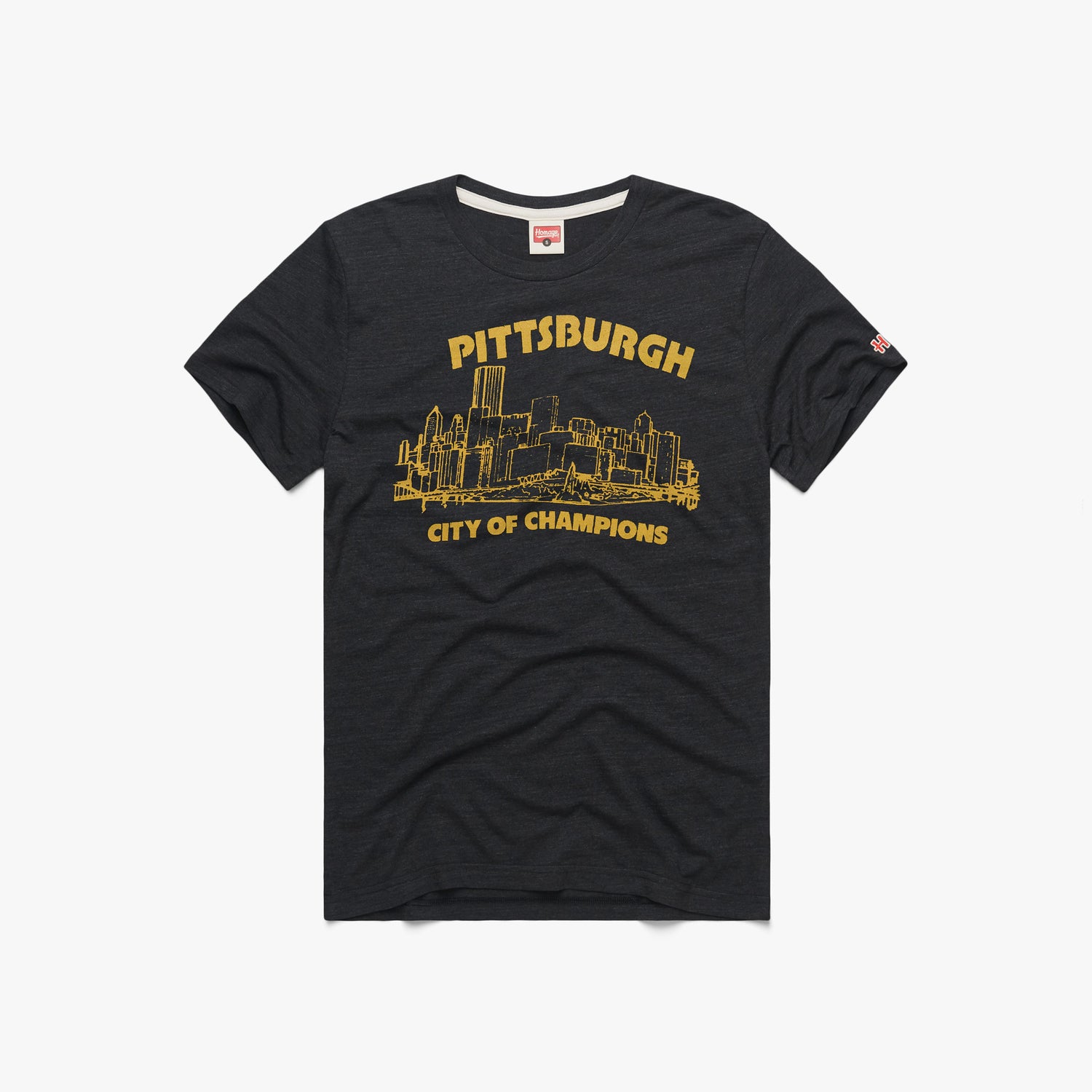 City of Champions T-Shirt from Homage. | Charcoal | Vintage Apparel from Homage.