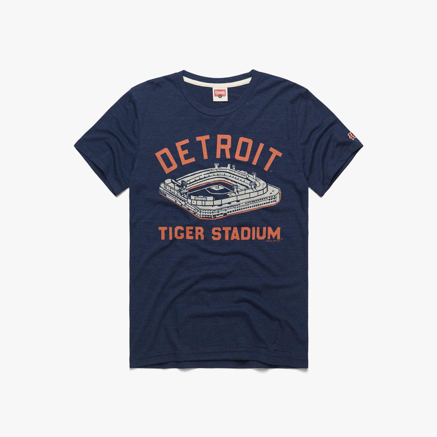 Detroit Tigers Iconic Speckled Ringer T-Shirt - Mens