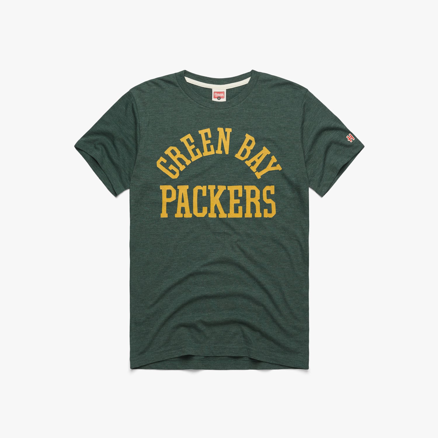 Green Bay Packers Classic T-Shirt from Homage. | Officially Licensed Vintage NFL Apparel from Homage Pro Shop.