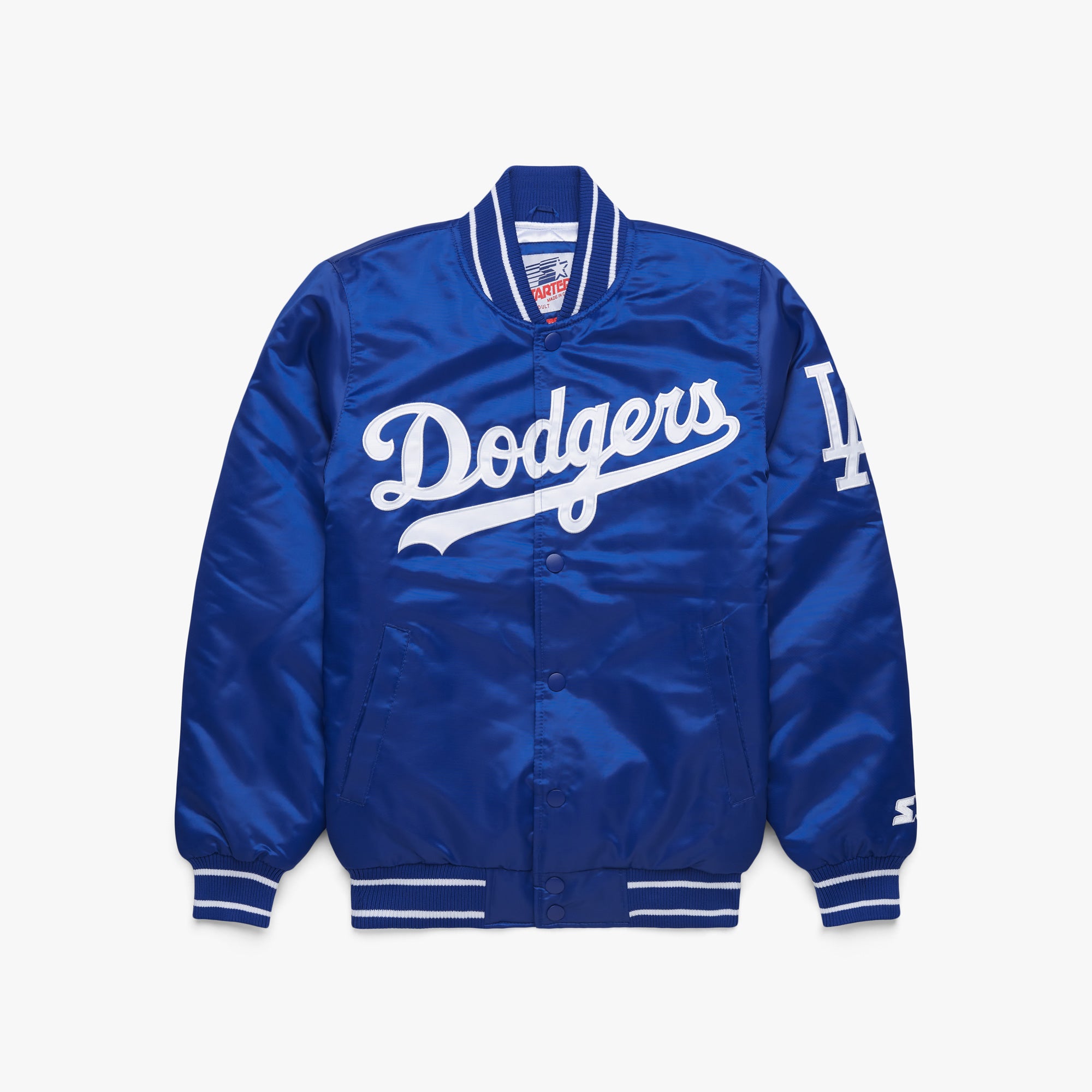 M】Dodgers Satin Bomber Jacket-