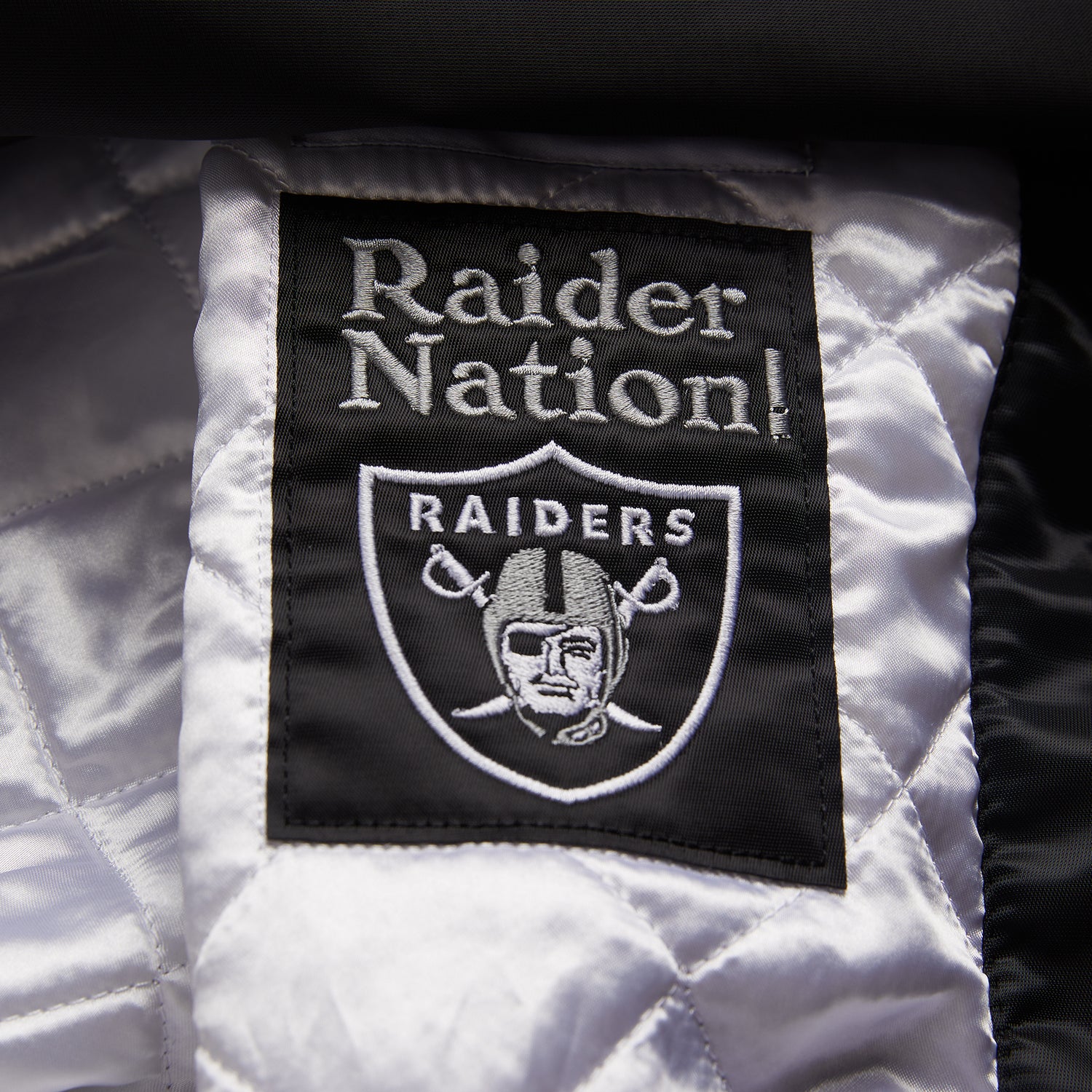 Homage x Starter Las Vegas Raiders Satin Jacket from Homage. Officially Licensed NFL Apparel. Shop Pro 80's Starter, Gameday, & Bomber Jackets.