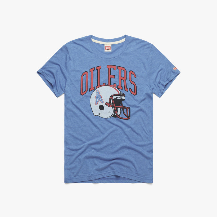 Oilers Football Helmet Retro