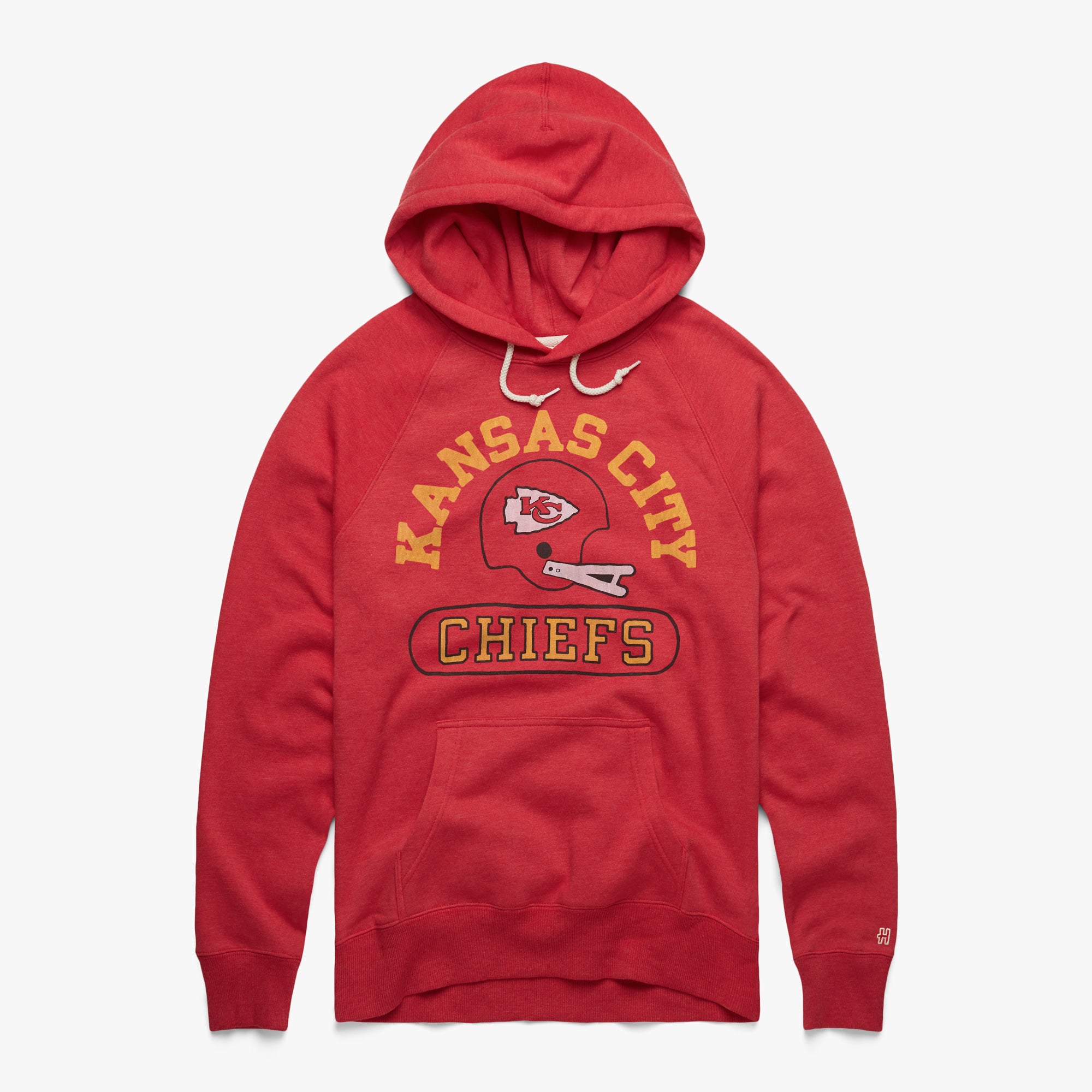 Kansas City Chiefs Throwback Helmet Hoodie from Homage. | Officially Licensed Vintage NFL Apparel from Homage Pro Shop.