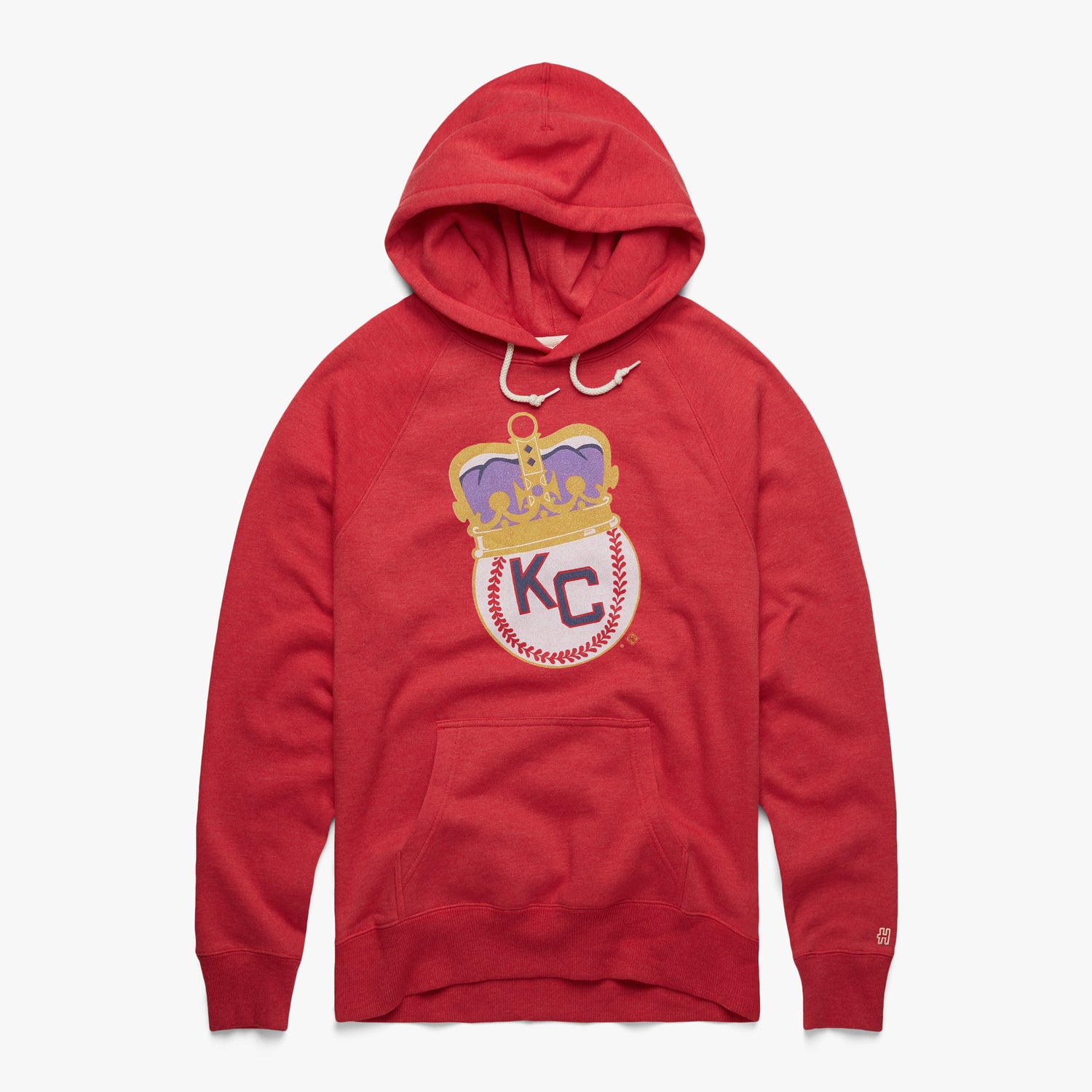 Kansas City Monarchs Hoodie from Homage. | Red | Vintage Apparel from Homage.