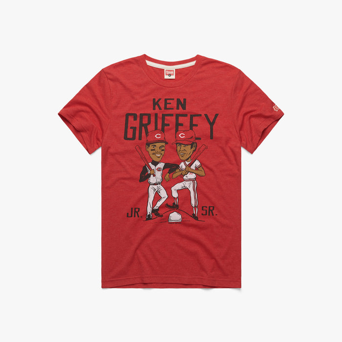 Ken Griffey Father And Son Reds
