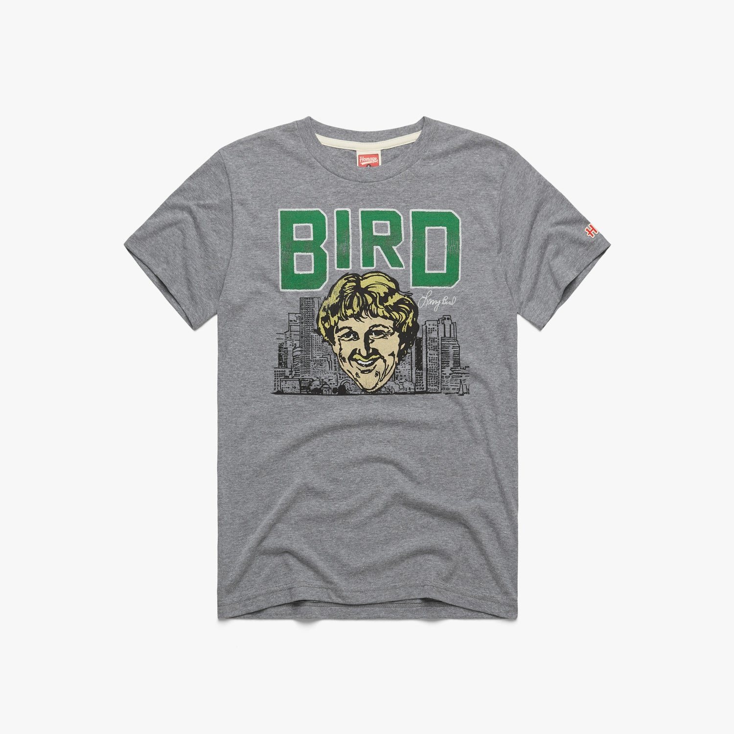 Larry Legend T-Shirt from Homage. | Grey | Vintage Apparel from Homage.