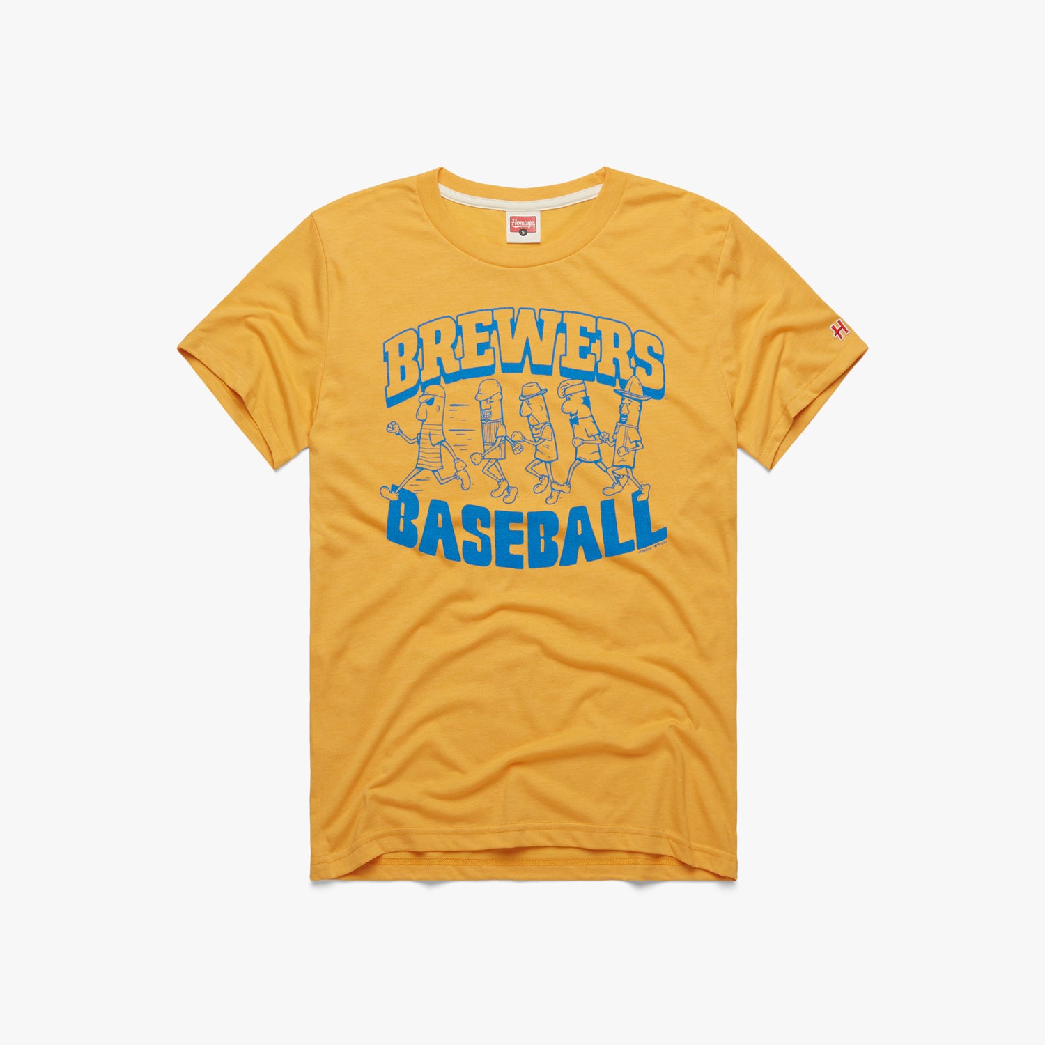MLB brand Milwaukee BREWERS Sausage Race T-Shirt Men's XXL 2XL