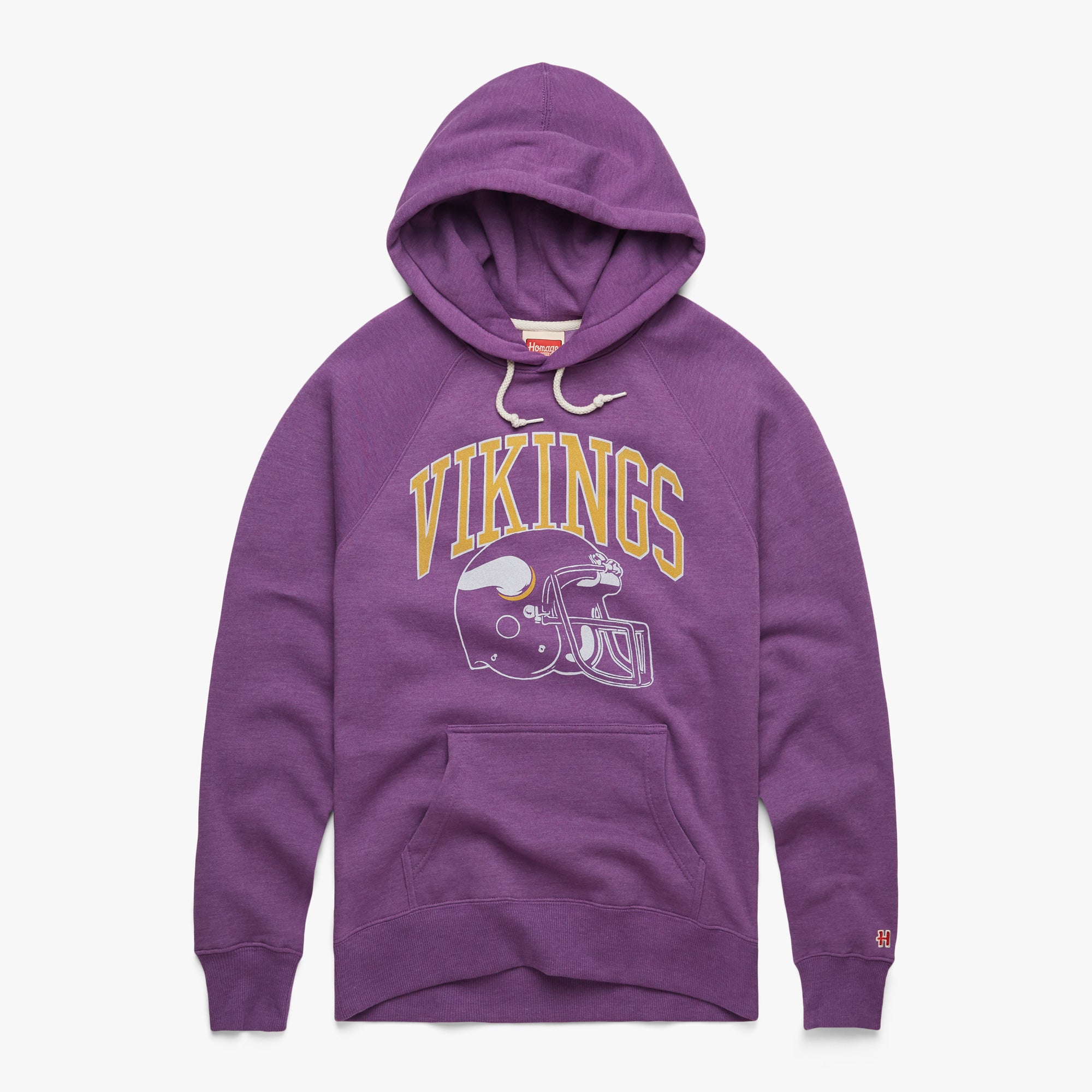 Minnesota Vikings Helmet Hoodie  Retro Minnesota Vikings Hoodie – HOMAGE