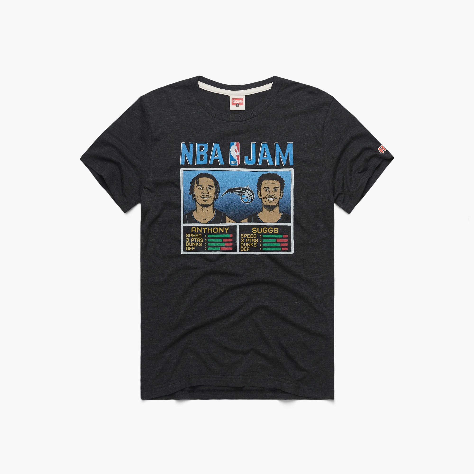 HOMAGE, Shirts, Vintage Nba Jam Miami Heat Dark Gray S Tee Shirt