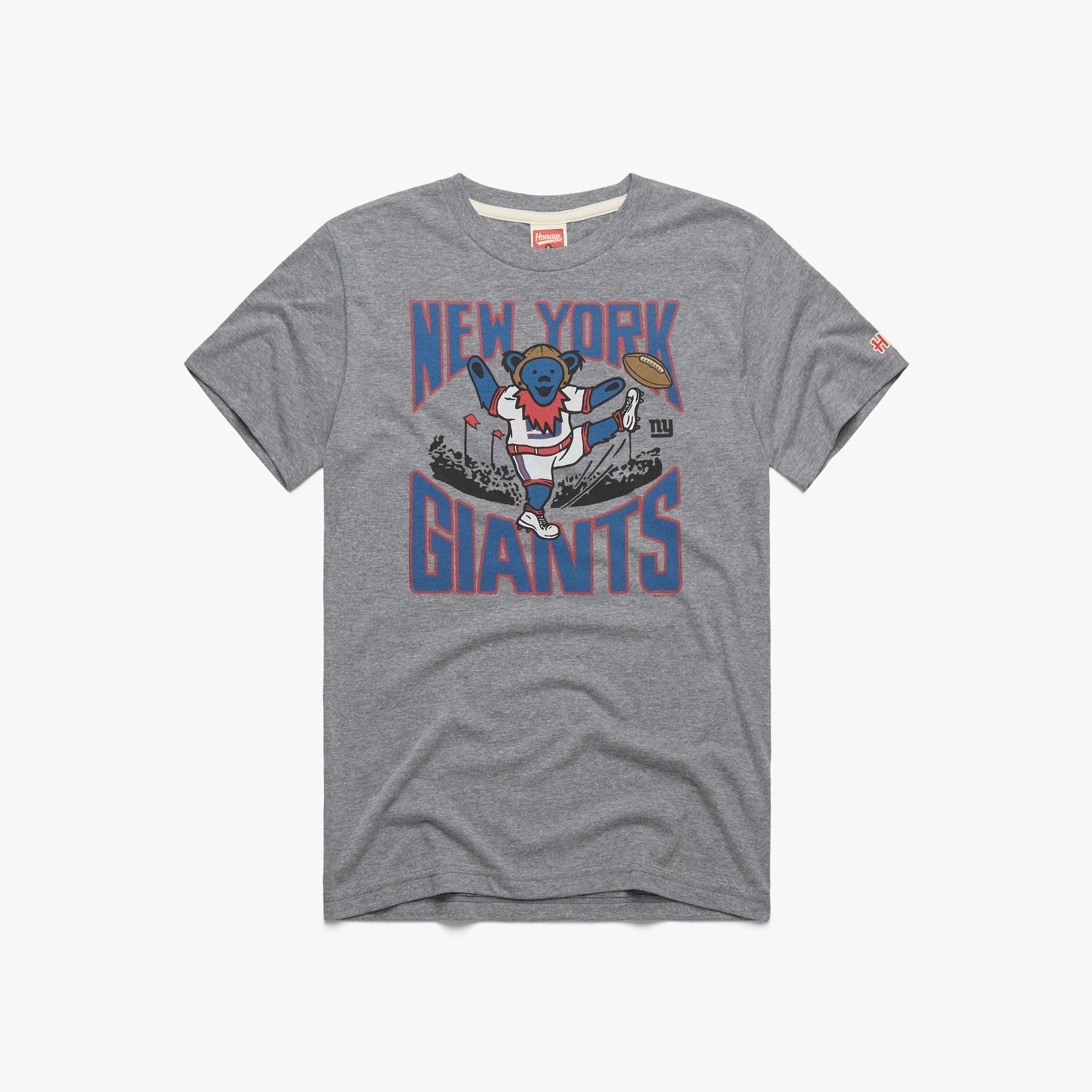 NFL x Grateful Dead x New York Giants T-Shirt from Homage. | Officially Licensed Vintage NFL Apparel from Homage Pro Shop.