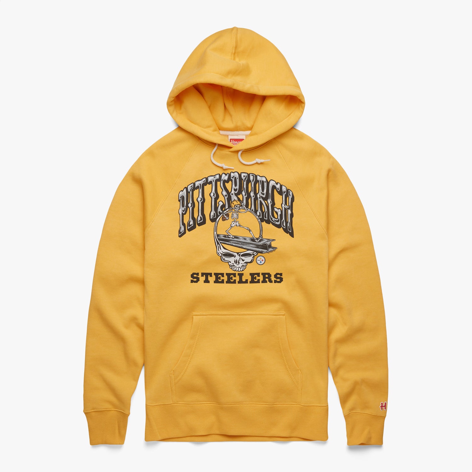 NFL x Grateful Dead x Pittsburgh Steelers Hoodie from Homage. | Officially Licensed Vintage NFL Apparel from Homage Pro Shop.
