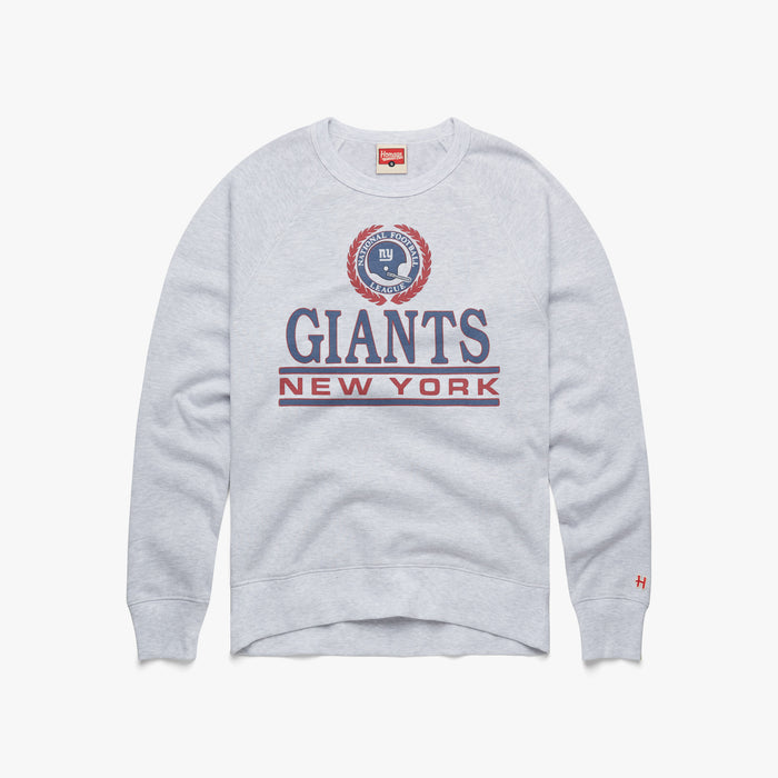 New York Giants Helmet Retro T-Shirt from Homage. | Officially Licensed Vintage NFL Apparel from Homage Pro Shop.