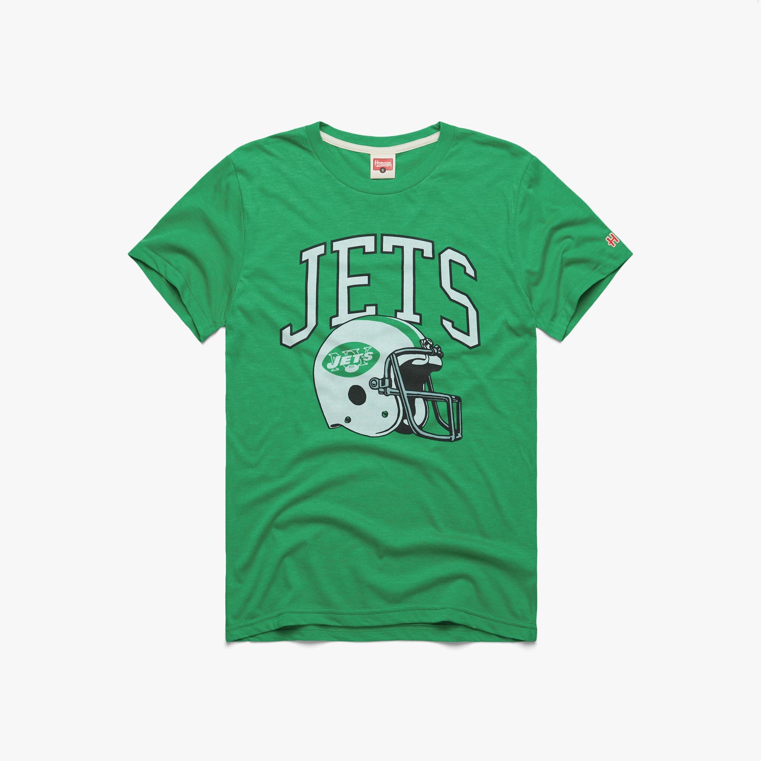 New York Jets Helmet Retro  Vintage New York Jets T-Shirt – HOMAGE