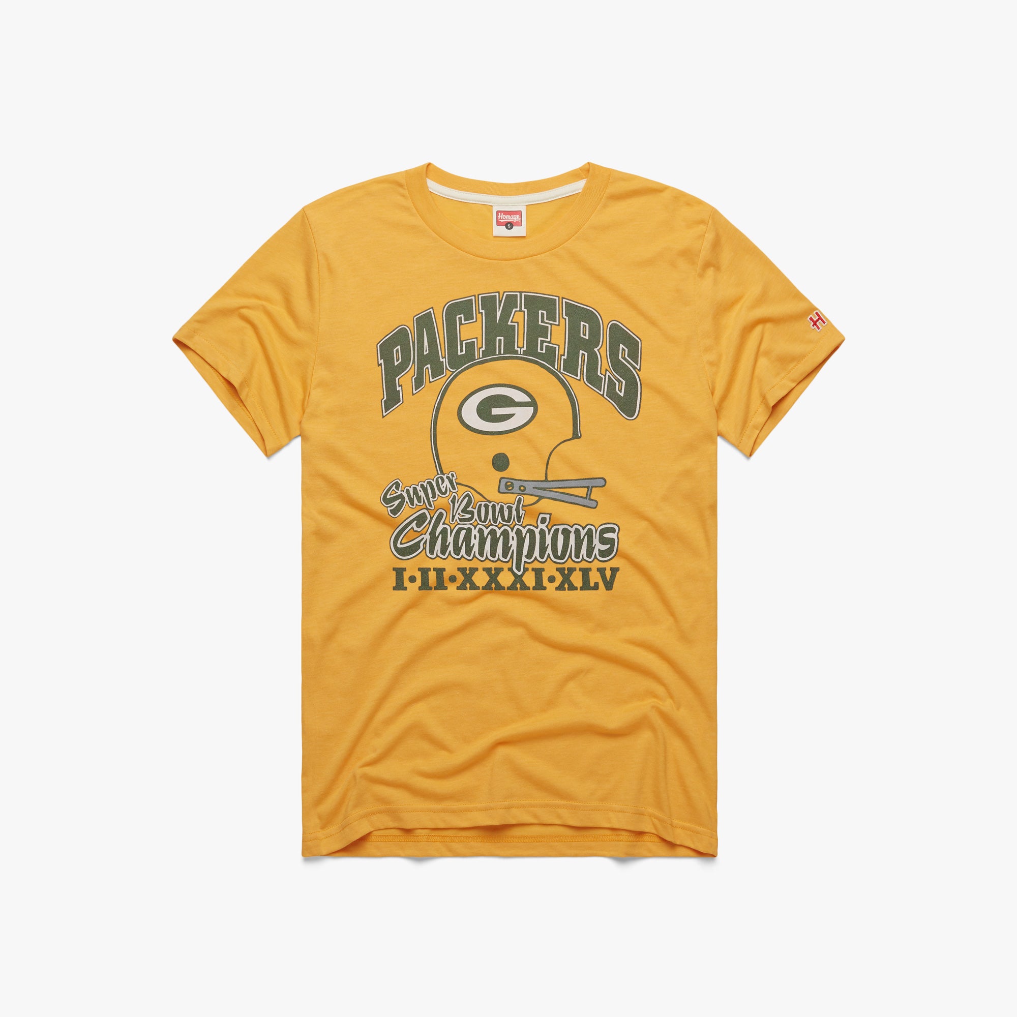 Packers 4 Time Super Bowl Champions Retro Green Bay Packers TShirt