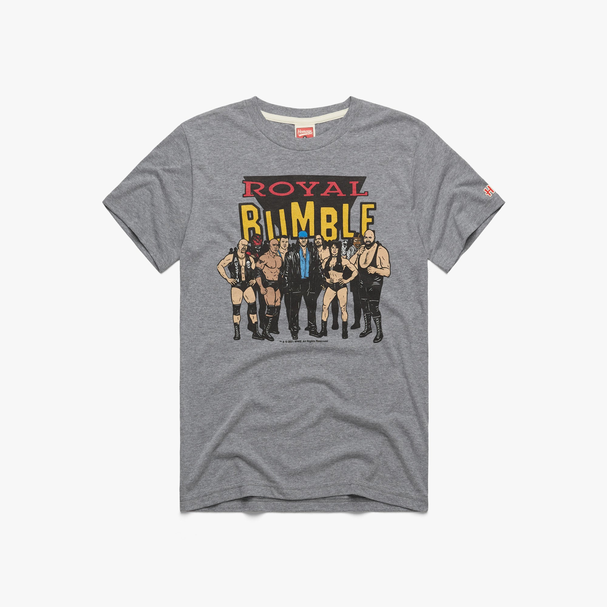 WWE　Attitude　Royal　Men's　Retro　Era　Rumble　HOMAGE　T-Shirt　–