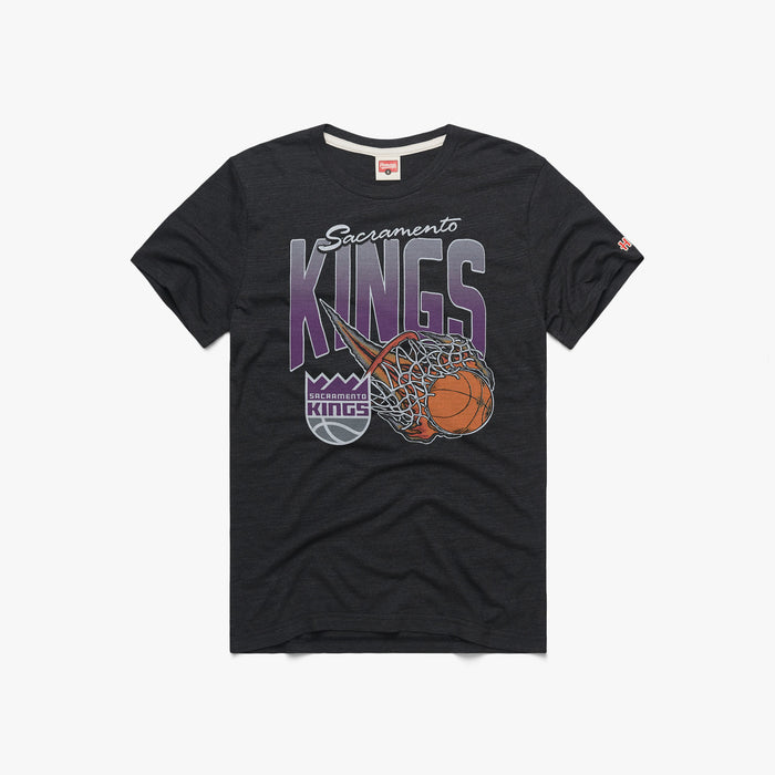 SACRAMENTO KINGS NBA TEAM LOGO BLACK T-SHIRT