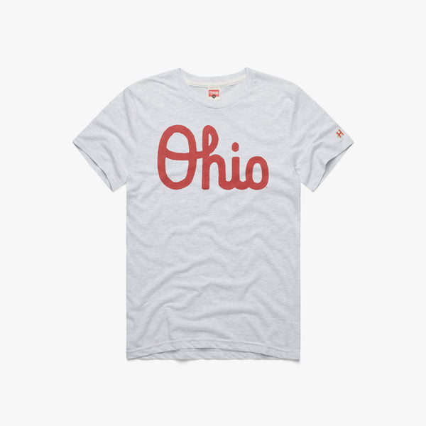 Vintage Script Ohio T-Shirt | Retro Script Ohio Graphic T-Shirts – HOMAGE