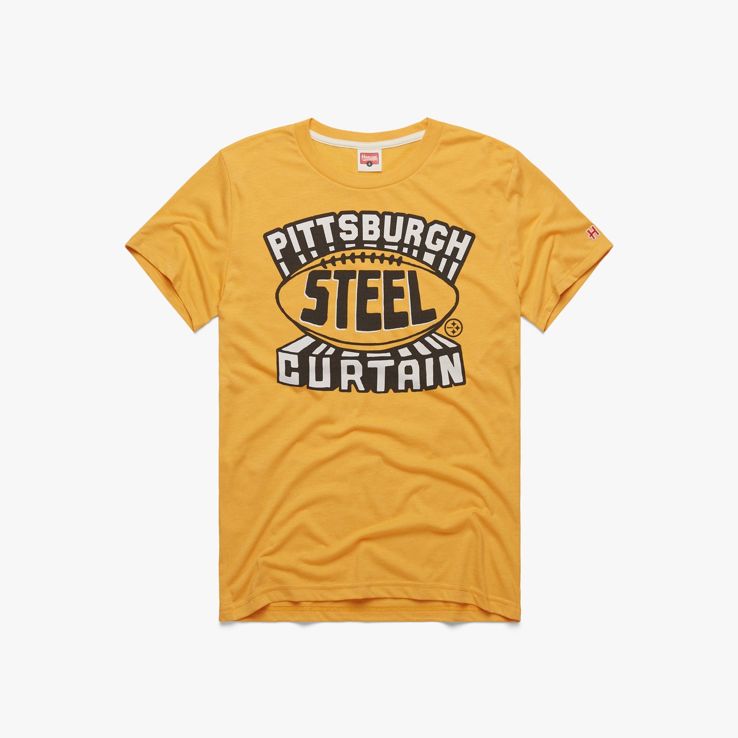 Steelers Pittsburgh Steel Curtain  Retro Pittsburgh Steelers Defense T- Shirt – HOMAGE