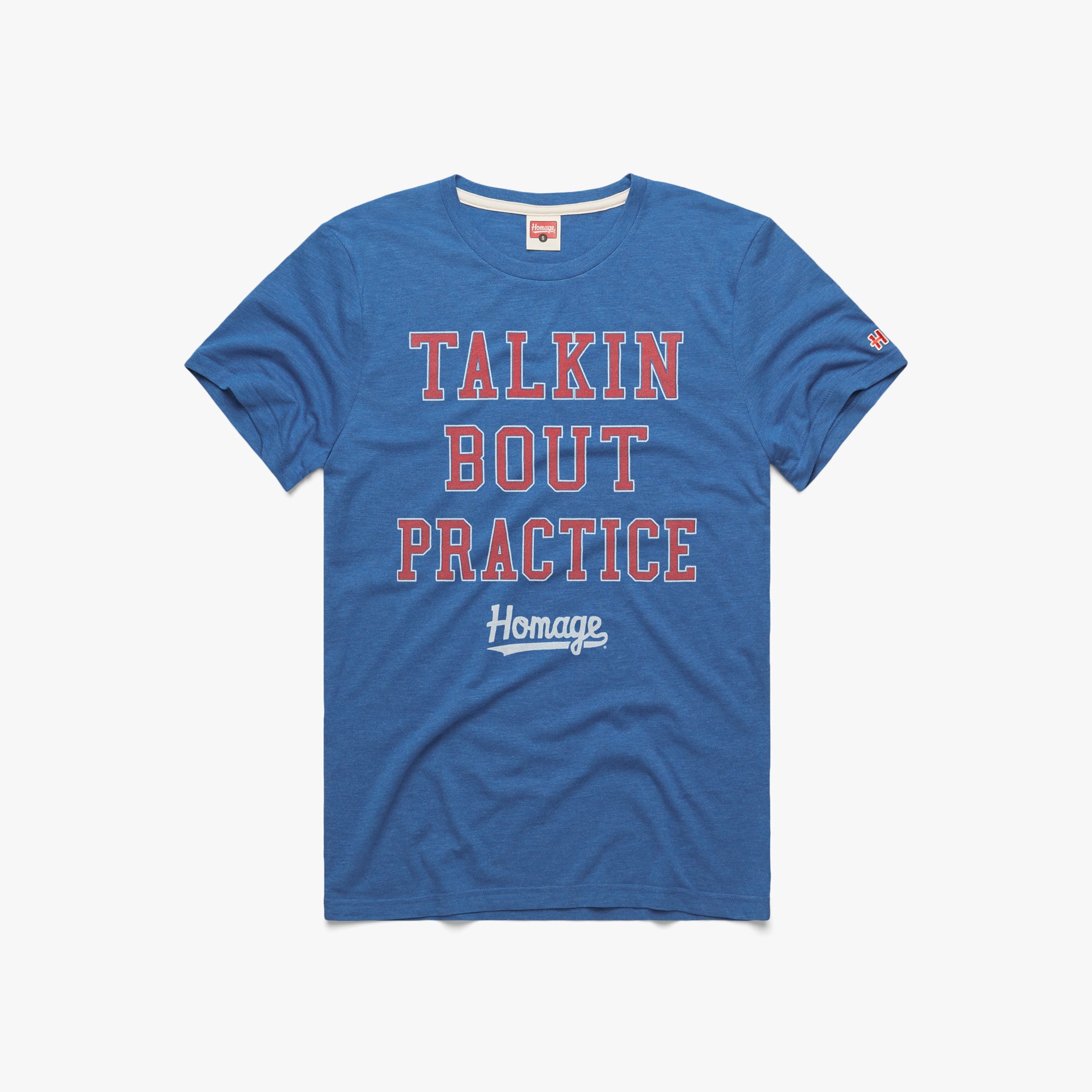 Talkin Bout Practice T-Shirt from Homage. | Royal Blue | Vintage Apparel from Homage.