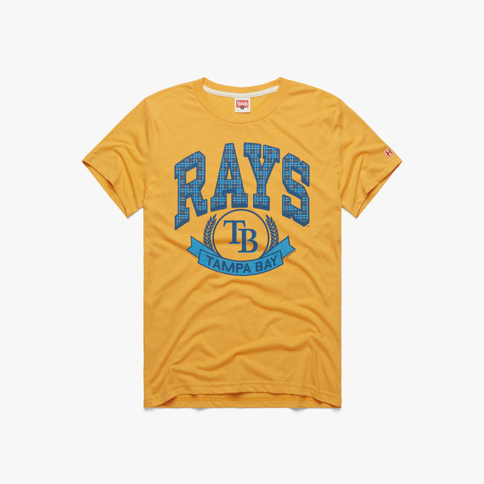 Tampa Bay Rays Tropicana Field T-Shirt from Homage. | Navy | Vintage Apparel from Homage.