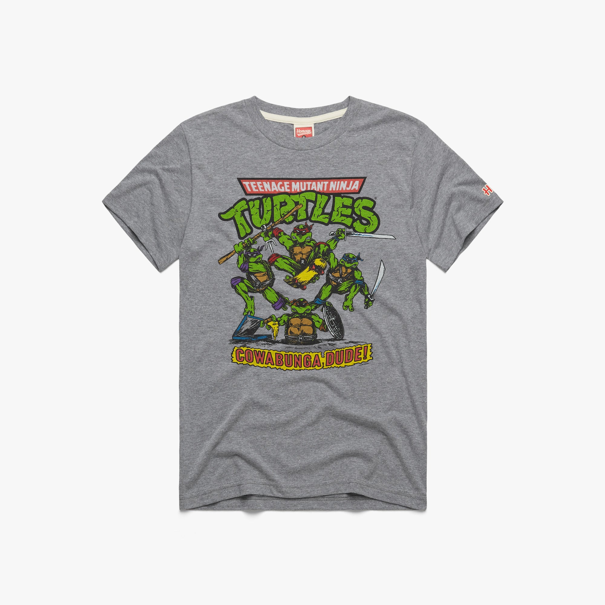 Teenage Mutant Ninja Turtles Cowabunga Dude Men's Crewneck 50 50 Poly  Long-Sleeve T-Shirt - Special Order in 2023