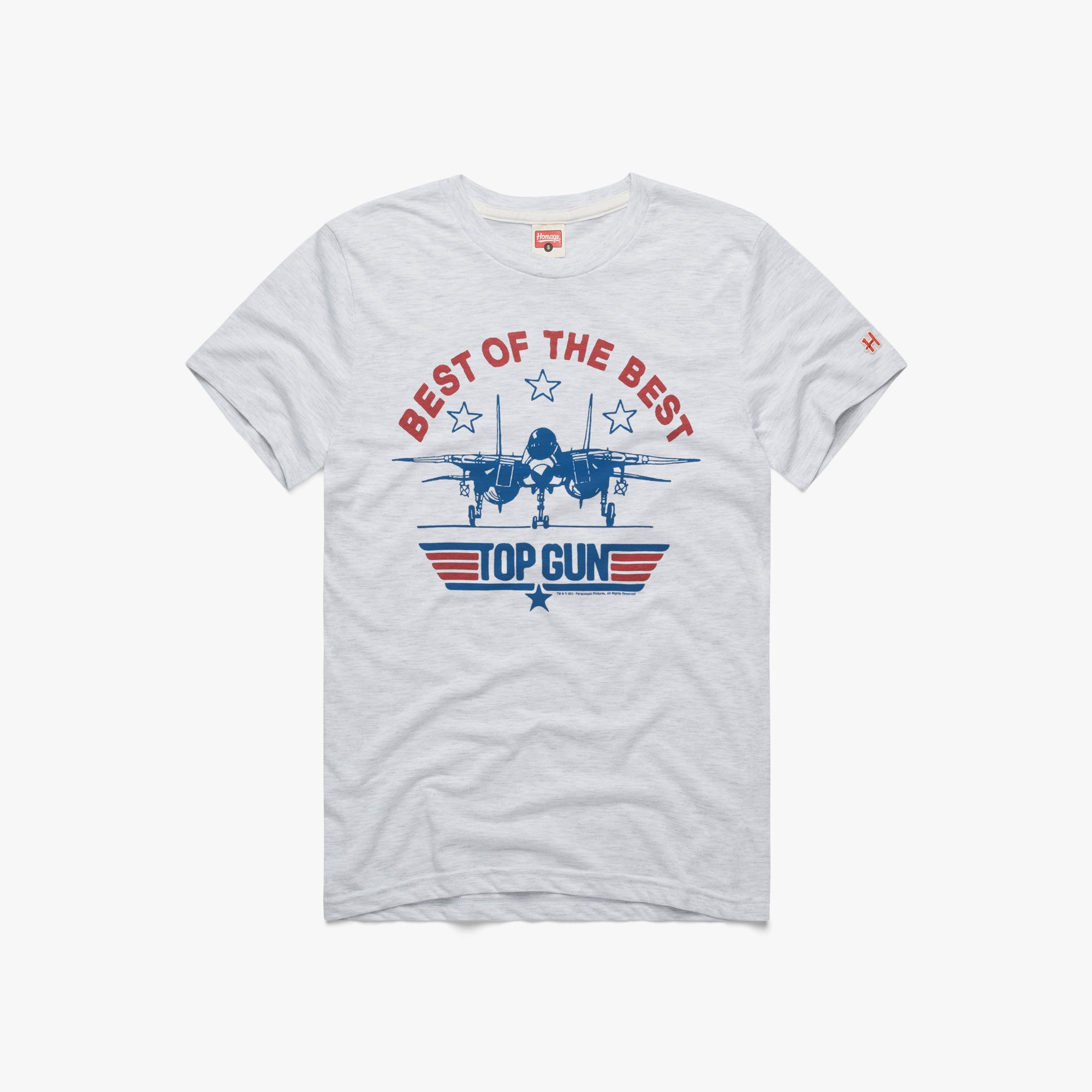 Top Gun T-Shirt from Homage. | Ash | Vintage Apparel from Homage.