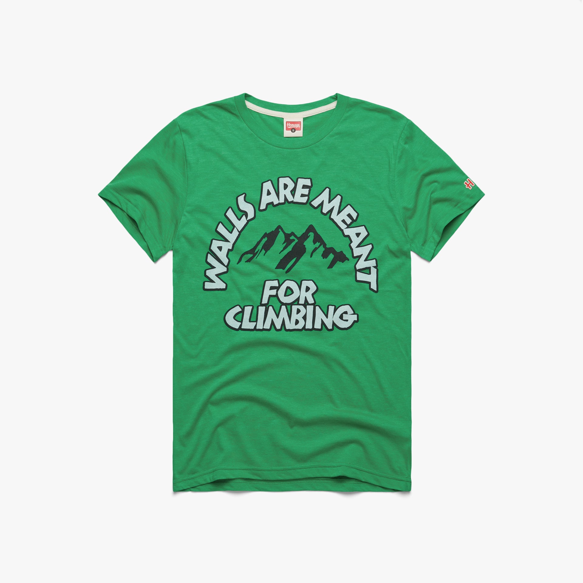 Walls Are Meant For Climbing Retro Rock Climbing TShirt HOMAGE