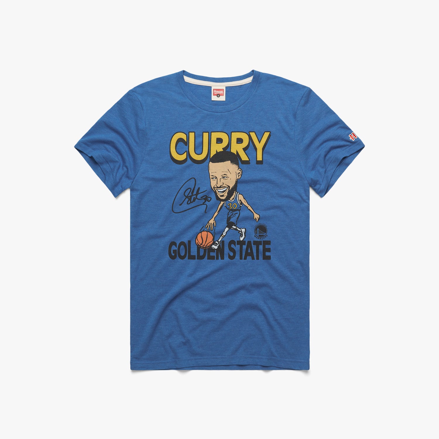 Men's Stephen Curry Royal Golden State Warriors NBA Player Graphic
